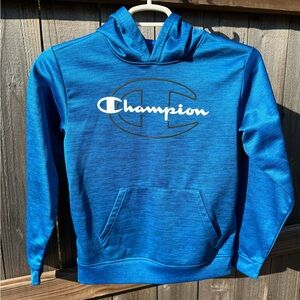 Champion Blue Logo Hoodie Youth 14/16 Athletic